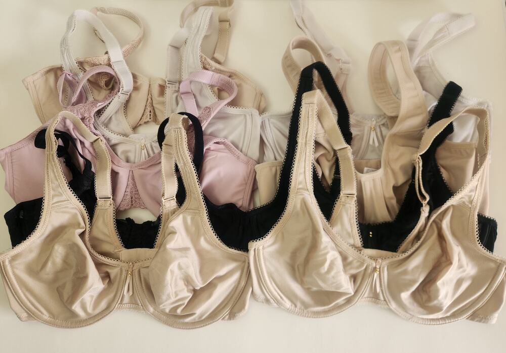 Wacoal Bra Size 34C Lot of 9 Nude White Black Underwire